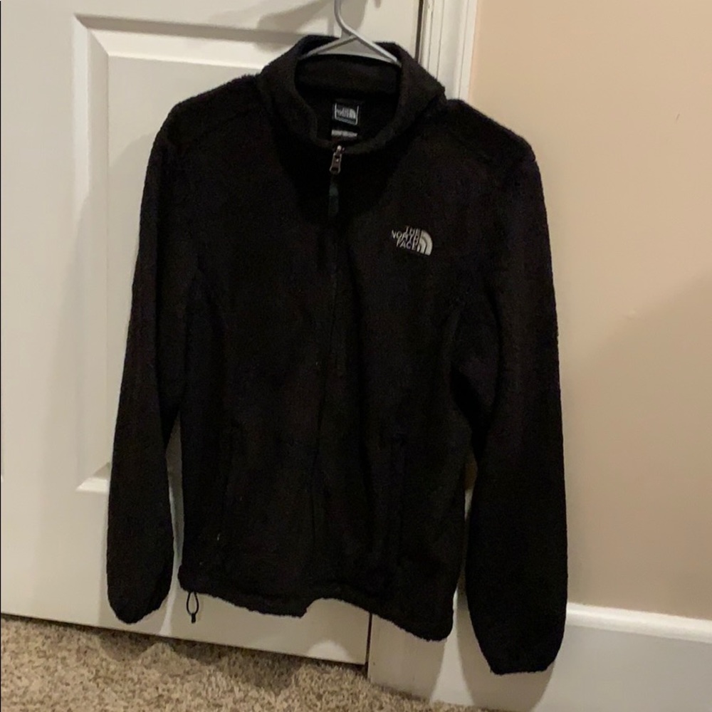 All black fuzzy north face